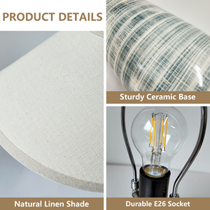 Achat en gros de lampes en céramique contemporaines de 26,38 pouces de hauteur, base E26, design <span class=keywords><strong>à</strong></span> brancher, éclairage tendance pour salon et chambre <span class=keywords><strong>à</strong></span> coucher - Product Image 3