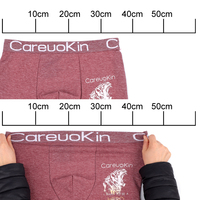 Pour Careuokin haute qualité Polyester Boxer sous-vêtements 12 pièces douzaine Pack respirant couleurs XXL 3XL taille adulte en gros