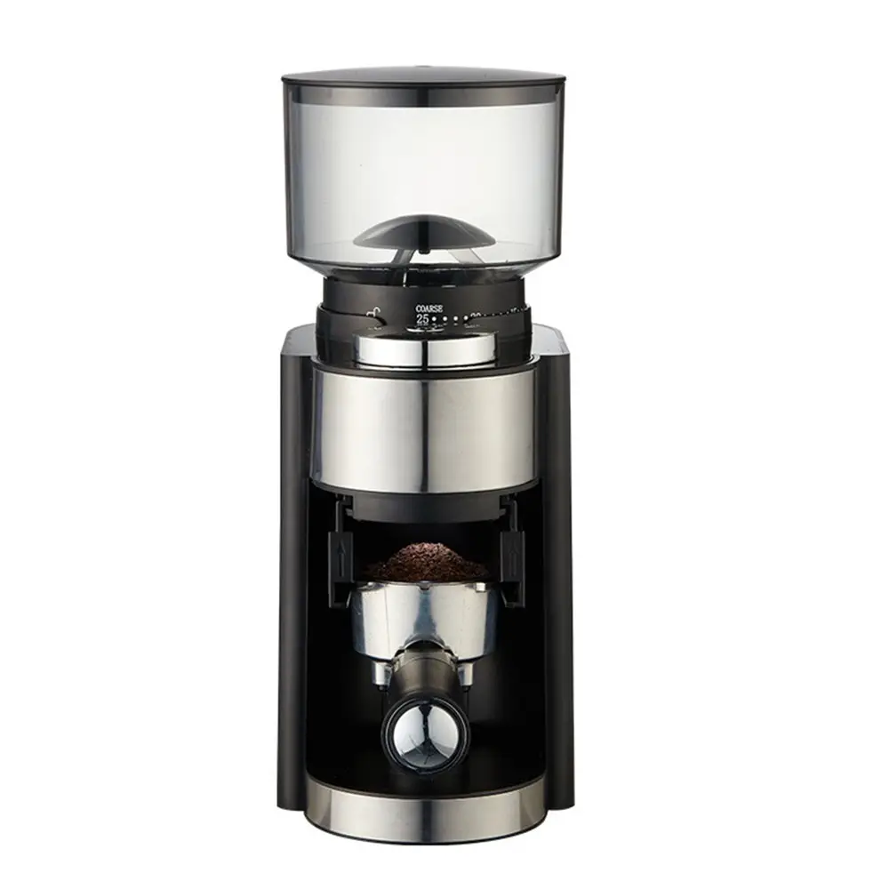Electric Burr Coffee Grinder Adjustable Conical Burr Mill Coffee Bean Grinder 25 Grind Setting French Press Drip Coffee Machine
