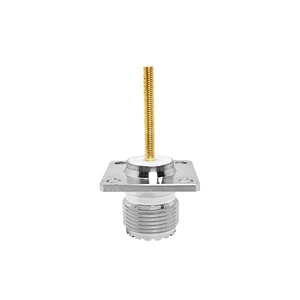 Fournisseur d'usine UHF SO239 Femelle <span class=keywords><strong>Jack</strong></span> 4-Hole Bride Montage sur panneau SO-239 <span class=keywords><strong>M</strong></span> <span class=keywords><strong>Jack</strong></span> avec Boulon M3 25*25mm RF Coax Coaxial Connecteurs - Product Image 1