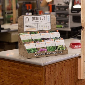 Tùy chỉnh các tông sóng Rau hạt giống gói hiển thị Kệ Countertop phong cách hiển thị đứng - Product Image 4