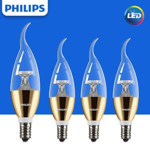 Ampoule LED <span class=keywords><strong>Philips</strong></span> C35 E14 220V 3.5W 4W 4.5W 5.5W 6.5W 2700K, remplace les ampoules halogènes 50W, dimmable, type bougie - Product Image 1