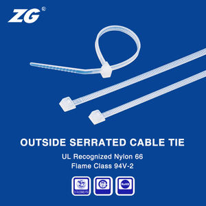 Abrazaderas de Cable de Nylon 66 Blancas Reutilizables KSS RRCV-100 de 2.5x103mm, 100 Unidades por Paquete, Proveedor de Taiwán, Certificadas - Product Image 2