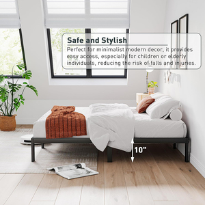 Facile montaggio Design moderno 160x200 <span class=keywords><strong>180x200</strong></span> minimalista re 2 posti ferro metallo doppio telaio <span class=keywords><strong>letto</strong></span> con bulloni - Product Image 5