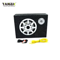 Caisson de basses pour voiture, 6/8/10 pouces, portable, slim, basse audio, carré, bon marché, livraison directe d'usine