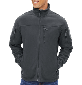 Vente en gros d'uniformes d'entreprise en polyester avec fermeture éclair pour l'extérieur avec logo Veste <span class=keywords><strong>Polair</strong></span> à fermeture éclair complète pour hommes Custom Tech Micro Polar Fleece Jacket pour hommes - Product Image 3