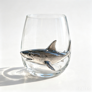 Vaso Artesanal <span class=keywords><strong>de</strong></span> Cristal con Forma <span class=keywords><strong>de</strong></span> Pulpo Azul Anillado 3D, Resistente al Calor, Apto para Alimentos, Vaso <span class=keywords><strong>de</strong></span> <span class=keywords><strong>Bar</strong></span> con Diseño <span class=keywords><strong>de</strong></span> Animal Marino - Product Image 5