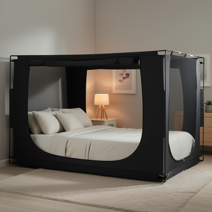 Mosquitera rectangular opaca para cama con dosel, de malla, para uso doméstico, para todas las estaciones, para adultos - Product Image 2