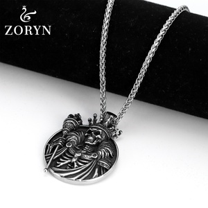 Collares con Colgante de Nudo Celta de Acero Inoxidable 316L Personalizados, Joyería de Moda Gótica Punk Vintage para Hombre, Estilo Nórdico - Product Image 4