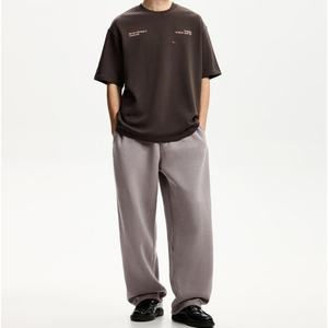 Pantalones Deportivos Casuales de Felpa de Algodón de Alta Calidad, Personalizados OEM, Estilo Holgado, para Hombre - Product Image 1