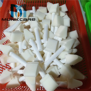 มุนค์แคร์ ฟองน้ำทำความสะอาดยาแบบใช้แล้วทิ้ง สีขาว โฟม PU ความหนาแน่น 30 ระดับ รูปทรงพิเศษสำหรับใช้ทางการแพทย์ - Product Image 4