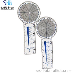 Groothandel Plastic Goniometer Fold Dubbele Pijnschaal Liniaal Bot Meetinstrumenten Pijnschaal Medische Liniaal