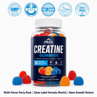 Private Label 1000mg Creatine Monohydrate Gummies Gemengde Smaken voor Dagelijks Spierherstel Supplement voor Volwassenen