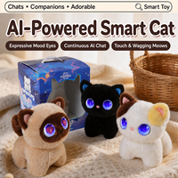 Robot de bureau LED AI, compagnon mignon, interaction émotionnelle, commande vocale, robot en peluche, jouet éducatif, cadeau pour enfants et adultes