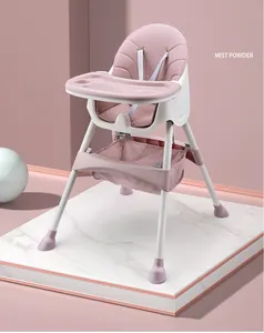 Chaises hautes d'alimentation portables de voyage pliables en plastique bon marché chaise bébé pour enfants siège d'alimentation