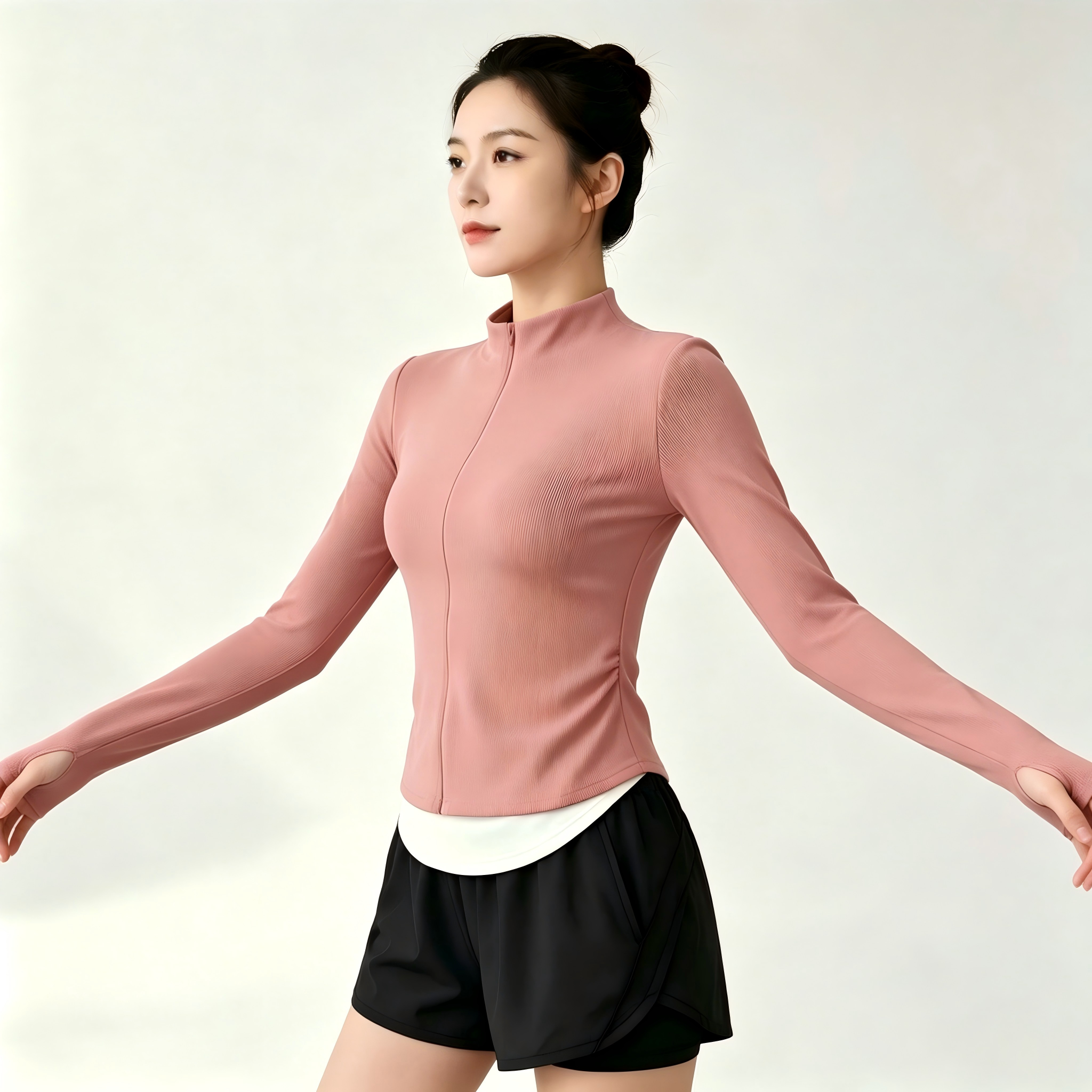 Custom Logo 2-Piece Yoga and Fitness Top for Women, Casual Vacation Slimming Sports Shirt, Quick Dry Activewear nylon