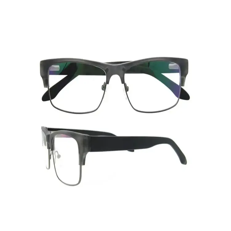 2023offre spéciale noir marron rectangle montures de lunettes lunettes optiques pour hommes pleine jante hommes lunettes marque cadres charnière à ressort