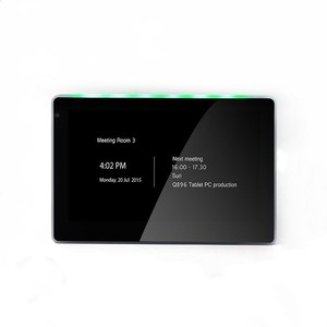 <span class=keywords><strong>Tablet</strong></span> LED con Schermo Touch per Montaggio a Parete in Vetro con POE NFC RFID per Prenotazione Sale Riunioni - Product Image 1