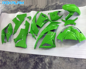 Carenados Completos Verde Brillante para <span class=keywords><strong>Kawasaki</strong></span> <span class=keywords><strong>Ninja</strong></span> ZX636 2009 <span class=keywords><strong>2010</strong></span> 2011 2012 Kit de Carrocería ABS ZX6R 09 10 11 12 ZX-6R <span class=keywords><strong>636</strong></span> Piezas para Moto Deportiva - Product Image 1