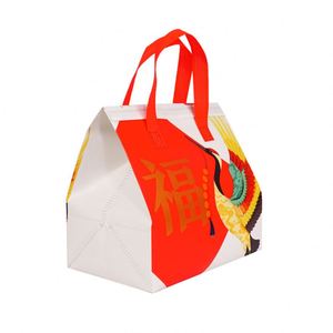 Bolsa Térmica Aislante de Tela No Tejida con Estampado de Leopardo, Personalizable, Impermeable y Plegable para Entrega de Alimentos y Compras, Venta al Por Mayor - Product Image 1