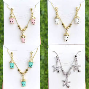 CH-LHN1438素敵なCZスター/目/月チャームネックレスゴールドメッキCZ小さなチャームネックレスゴールドCZ宗教ペンダントチェーンネックレス - Product Image 4