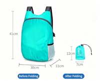 Tas Ransel Penyimpanan Kustomisasi Lembut & Portabel Cocok untuk Aktivitas Luar Ruangan Dapat Dilipat Dapat Digunakan Kembali Tas Belanja Kasual Kustom