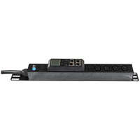 19-Zoll 1U 16A European Standard Network Rack Cabinet 8Ports Deutsche EU PDU Socket Power Strip PDU 1U 19in Europäische Standard PDU