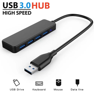 ฮับ USB 3.0 ถ่ายโอนข้อมูลเร็ว Usb3.0 4 พอร์ต ฮับ รองรับ Windows PC <span class=keywords><strong>Mac</strong></span> เครื่องพิมพ์ ฮาร์ดดิสก์พกพา สำหรับแล็ปท็อป Usb 3.0 พอร์ตฮับ - Product Image 4