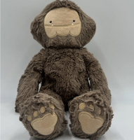 Offres Spéciales Bigfoot d'animal brun super doux personnalisé pour les peluches Sasquatch brodées avec un remplissage en coton PP