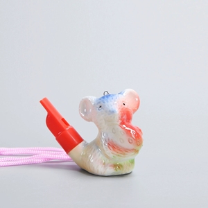 Sifflet d'eau en porcelaine émaillée colorée, 12 signes du zodiaque, jouet portable pour enfants - Product Image 6