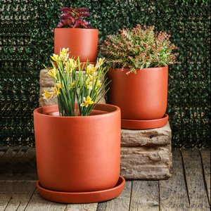 Juego de 3 Macetas Grandes de Salvia Hechas a Mano para Interiores, Exteriores, Balcón, Terraza, Jardín, Decoración del Hogar, Macetas Grandes de Terracota - Product Image 3
