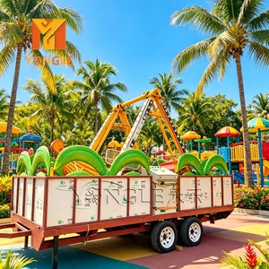 Portable Adult Thrill Extreme Trailer Mounted Mobile Amusement Swing Carnival Kids Mini Pirate Ship <strong>Rides</strong> For Outdoor - Product Image 4