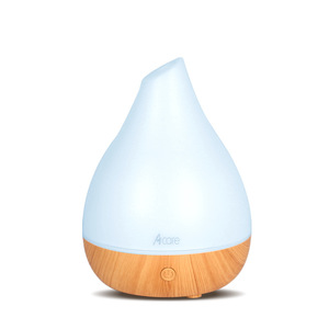 Acare – Mini diffuseur d'arômes ultrasonique, 0,5 l, base en bois, humidificateur de bureau avec lumière LED, pour la maison, la chambre à coucher, le bureau - Product Image 1
