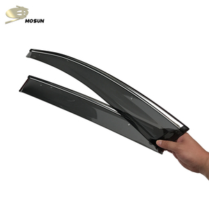 Pare-soleil de fenêtre MOSUN pour <span class=keywords><strong>FORD</strong></span> <span class=keywords><strong>FIESTA</strong></span> HB Hatchback 2009-2017, chrome, déflecteur de vent, pare-pluie - Product Image 5