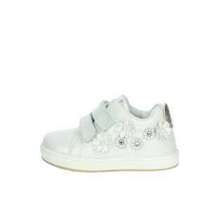 Zapatillas Balducci para Niña, Blancas con Detalles Florales Dorados, Cierre de Velcro, Calzado Casual Infantil - Product Image 1