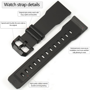 Bracelet de montre de remplacement Upro 24 mm pour Casio GA-2300 GA-2300-1AER GA-2300-4AER GA-2300-7AER, bracelets de montre en résine et caoutchouc - Product Image 2