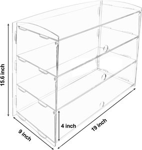 <span class=keywords><strong>Acrylic</strong></span> Pastry hiển thị trường hợp bánh Countertop hiển thị trường hợp bán lẻ hiển thị truy cập rõ ràng kệ - Product Image 5