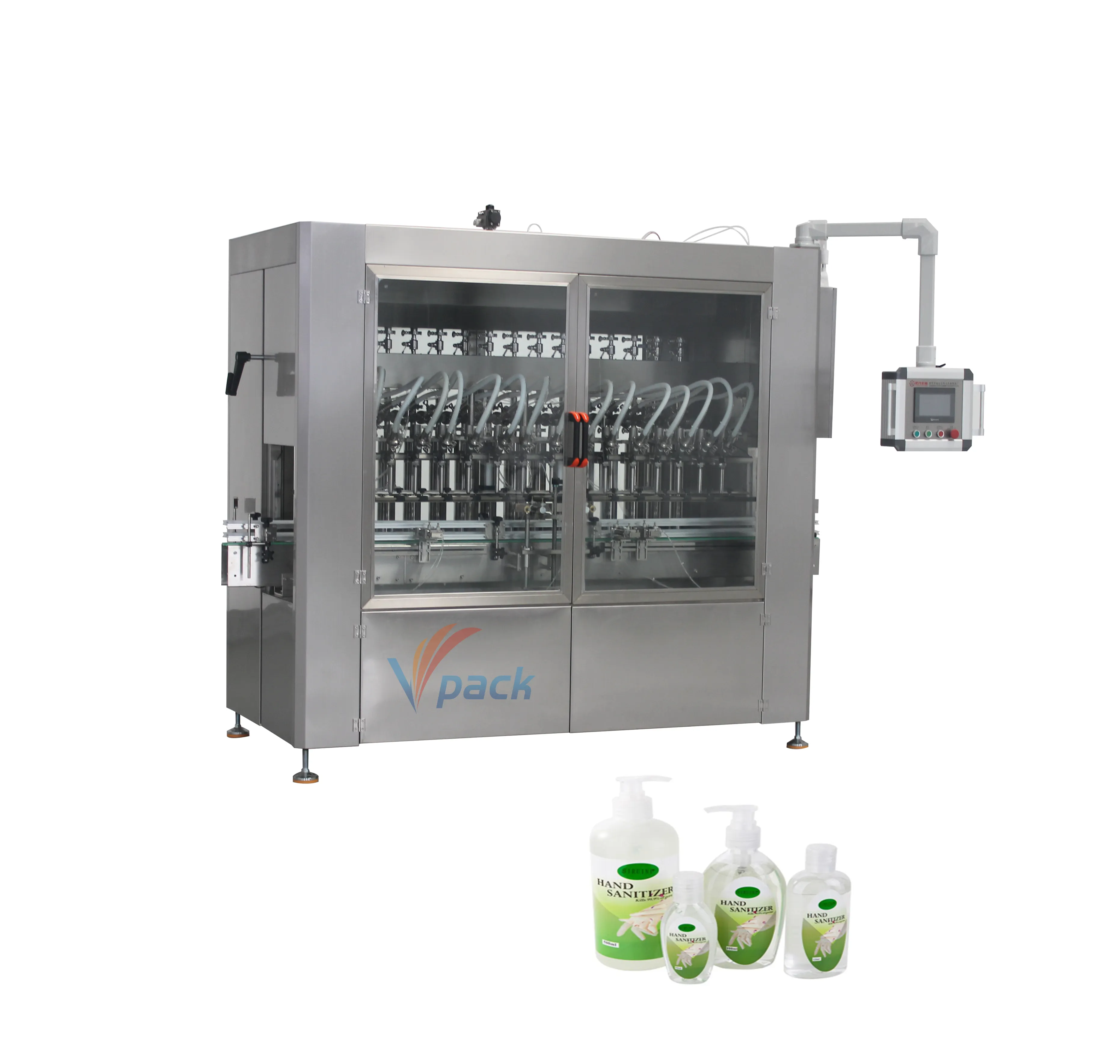 Rotary Automatic Cream Lotion Liquid Cosmetic Filling Machine Filling Packing Production Line
