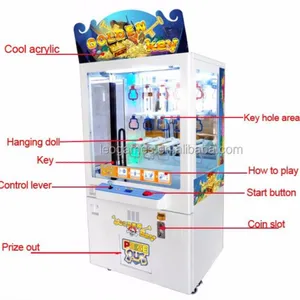 Giá Tốt Key Master Giải Thưởng <span class=keywords><strong>Arcade</strong></span> Trò Chơi Đẩy Đồ Chơi Claw Crane Game <span class=keywords><strong>Machine</strong></span> - Product Image 1
