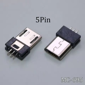 Connecteur <span class=keywords><strong>Micro</strong></span> <span class=keywords><strong>USB</strong></span> pour soudure DIY, type de port de charge, téléphone portable, type B, fiche mâle 5 broches, fil à <span class=keywords><strong>souder</strong></span> - Product Image 3