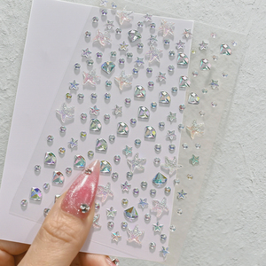 Autocollants de maquillage en <span class=keywords><strong>diamant</strong></span>, autocollants de perles 3D scintillants et colorés, bijoux, décoration pour les yeux et le visage, décoration de maquillage DIY pour festival de musique - Product Image 5