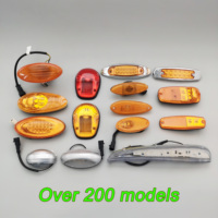 Luz indicadora de advertencia LED intermitente para remolque, camión, autobús, luces LED de señalización, luces de posición laterales, lámpara lateral