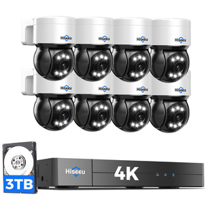 ระบบกล้องวงจรปิดรักษาความปลอดภัยแบบ IP PTZ POE สำหรับภายนอกอาคาร ความละเอียด 5MP พร้อมระบบติดตามมนุษย์อัจฉริยะ กล้องมองกลางคืน รองรับการ์ดเก็บข้อมูล NVR รุ่น PK-8YHD38 - Product Image 1