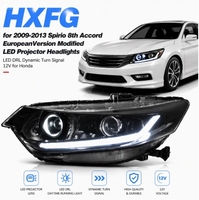 Phares à LED modifiés HXFG pour Honda Spirior CU2 8ème génération Euro Accord 2009-2013, projecteurs LED, feux de jour LED, clignotants dynamiques 12V
