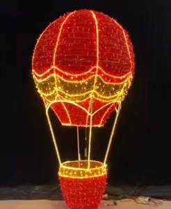 3D Hot Air <b>Balloon</b> Christmas Motif Lights Waterproof for Garden Party - Product Image 1