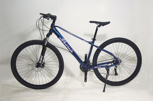 Bicicleta de Montaña de 29 Pulgadas - Cuadro de Acero al Carbono Resistente, Freno de Disco, 27 Velocidades, Pedal Ordinario, Suspensión Delantera, Portaequipajes Trasero, <span class=keywords><strong>Guardabarros</strong></span>, Descenso - Product Image 2