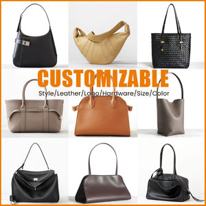 Bolso de Mano de Moda para Mujer, Estilo Europeo Americano, de Cuero Genuino Suave con Cadena, Bolso Tote de Gran Capacidad y Versátil - Product Image 4