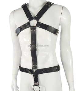 SacKnove 51177 Factory Customs Logo Design Men Chest Pu Leather flirtare Male Fetish Gear Punk Body <span class=keywords><strong>Harness</strong></span> Sexy For Man - Product Image 3