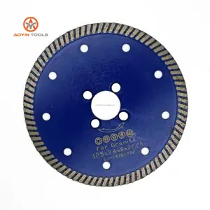 OEM 4 4.5 inch 105 115 125 230mm wet dry hot press turbo teeth wave diamond saw blades supplier For porcelain tile marble stone