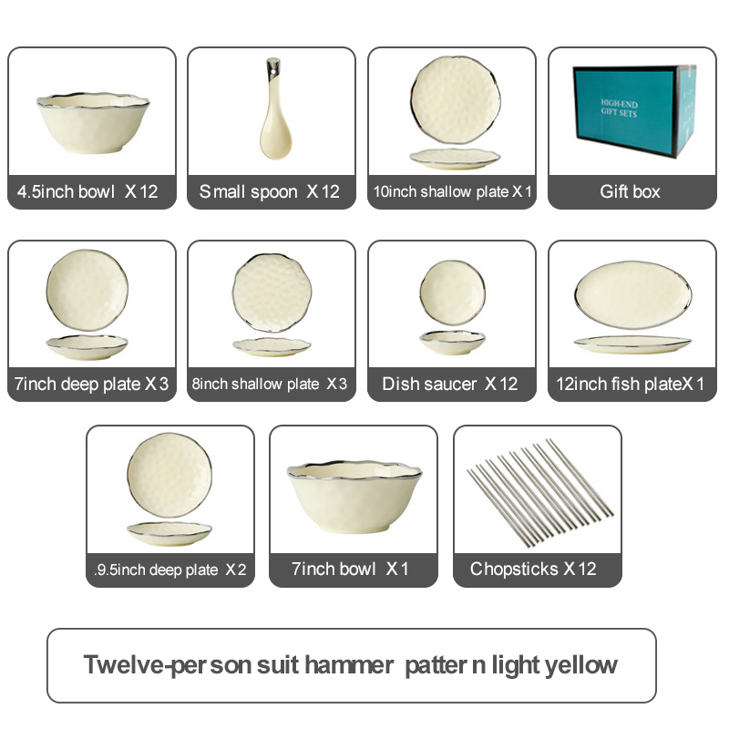 Yellow for 12 people
